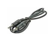 Steren BL 265 706BK Steren 6 black 3 5mm male to male stereo patch cord