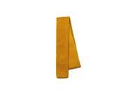 Solid Color Slim Knit Tie Square End Bronze