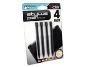 KMD Retractable Stylus 4 Pack Pen Set for 3DS Aluminum Black