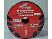 New Audiopipe Ap14500rd 14 Gauge 500Ft Primary Wire Red 14G 500 Feet