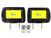 Pair Tview T91pl Bk Headrest 9 Monitors Car Video Headrest Monitors Black