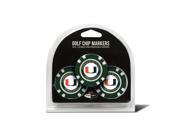 NCAA University of Miami Golf Chip 3 Pack