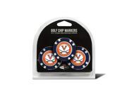 NCAA University of Virginia Golf Chip 3 Pack