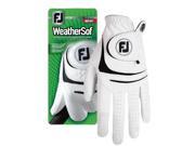FJ Men s WeatherSof Gloves 2 Pack Left Hand White Cadet Large