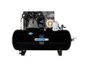 IH9969910 460V 10 HP 120 Gallon Oil Lube Horizontal Air Compressor with Baldor Motor