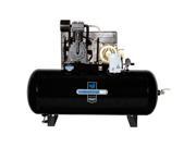 IH7539975 230V 7.5 HP 120 Gallon 3 Phase Oil Lube Horizontal Air Compressor