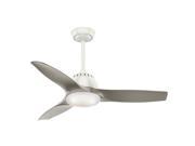 59149 Wisp 44 in. Fresh White Indoor Ceiling Fan with Light and Remote