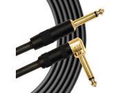 Mogami 10 Gold Instrument Cable Guitar Keyboard Right Angled Cord