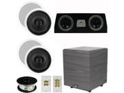 Theater Solutions 5.1 Home Audio Speakers 4 Speakers 1 Center 10 Powered Sub and More TS50CC51SET4