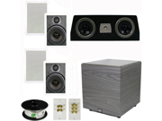 Theater Solutions 5.1 Home Theater 6.5 Speaker Set with Center 12 Powered Sub and More TS65WC51SET6