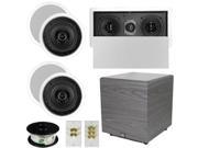 Theater Solutions 5.1 Home Audio Speakers 4 Speakers 1 Center 12 Powered Sub and More TS50CL51SET6