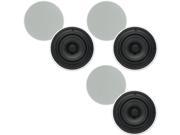 Theater Solutions TSQ670 In Ceiling 70 Volt 6.5 Speakers Quick Install 3 Pair Pack 3TSQ670