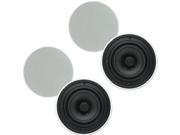 Theater Solutions TSQ670 In Ceiling 70 Volt 6.5 Speakers Quick Install 2 Pair Pack 2TSQ670