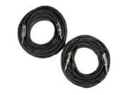 Podium Pro 2TRS50 Pair 50 Pro 12 Gauge Speaker Cables 1 4 to 1 4