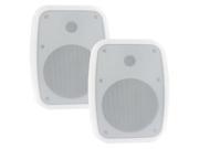 Theater Solutions TS6ODW Indoor or Outdoor 6.5 Speakers Weatherproof Mountable White Pair