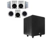 Acoustic Audio HT 87 In Wall Ceiling 7.1 Home Theater 8 Speakers and 12 Powered Sub HT 87 CS12B