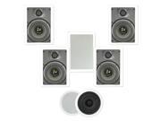 Theater Solutions TS 67 1400 Watt 7CH 6.5 In Wall Ceiling Home Theater Speaker System