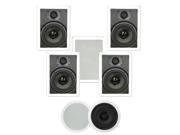 Theater Solutions TSS 67 1750 Watt 7CH 6.5 In Wall Ceiling Home Theater Speaker System