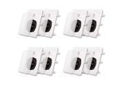 Acoustic Audio IW191 In Wall Speaker 4 Pair Pack 2 Way Home Theater 1600W IW191 4PR