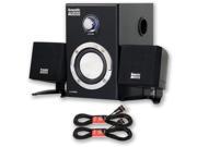Acoustic Audio AA3009 Home 2.1 Speaker System and 2 Extension Cables for Multimedia