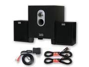 Acoustic Audio AA2101 Multimedia 250W 2.1 Speaker System with Bluetooth and 2 Extension Cables AA2101B 2