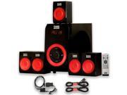 Acoustic Audio AA5180 Home 5.1 Bluetooth Speaker System with Optical Input and 2 Extension Cables