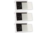 Theater Solutions TSLCR65 In Wall 6.5 Speakers Home Theater Compact 3 Speaker Set
