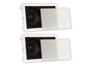 Theater Solutions TSLCR65 In Wall 6.5 Speakers Home Theater Compact 2 Speaker Set
