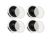 Theater Solutions TS80A In Ceiling 8 Angled Speakers Home Theater Surround 4 Speaker Set