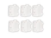 Acoustic Audio AAOVCD W Outdoor Weatherproof Speaker Dial White Volume Controls Impedance Matching 6 Pack AAOVCD W 6S