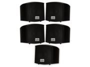 Acoustic Audio AA321B Mountable Indoor Black Speakers 1000 Watts 5 Piece Set AA321B 5S