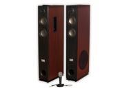 Acoustic Audio TSi600 Bluetooth Powered Floorstanding Tower Multimedia Speakers with Mic TSi600M1