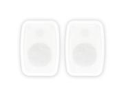 Theater Solutions TS4ODW Indoor or Outdoor Speakers Weatherproof Mountable White Pair