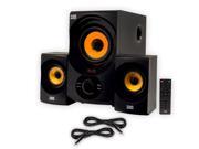Acoustic Audio AA2170 Home 2.1 Speaker System with USB SD Multimedia and 2 Ext. Cables