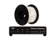 Theater Solutions TS4 Four Zone Speaker Selector Box with Ohm Protection and 100 of C100 16 4 Wire