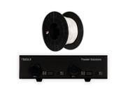 Theater Solutions TS2DLS Dual Input Volume Control Speaker Selector Box and 100 of CL3 Wire TS2DLS C1162