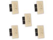Theater Solutions TSVCS I Indoor Speaker Volume Controls Ivory Slide Audio Switches 5 Piece Pack