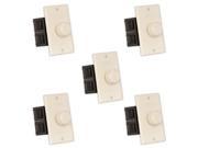Theater Solutions TSVCD A Indoor Speaker Volume Controls Almond Dial Audio Switches 5 Piece Pack