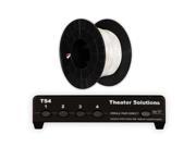 Theater Solutions TS4 Four Zone Speaker Selector Box with Ohm Protection and 100 of C100 16 2 Wire