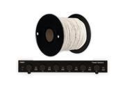 Theater Solutions TS6DV Dual Input 6 Zone Speaker Selector Box with Volume Controls and 100 of C100 14 2 Wire