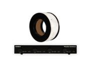 Theater Solutions TS4DLS Dual Input 4 Zone Speaker Selector Box with Volume Controls and 100 of C100 14 4 Wire