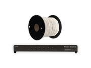 Theater Solutions TS6 Six Zone Speaker Selector Box with Ohm Protection and 100 of C100 14 2 Wire