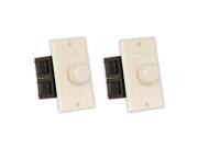 Theater Solutions TSVCD A Indoor Speaker Volume Controls Almond Dial Audio Switches 2 Piece Pack