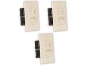 Theater Solutions TSVCS A Indoor Speaker Volume Controls Almond Slide Audio Switches 3 Piece Pack
