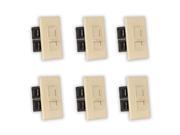 Theater Solutions TSVCS I Indoor Speaker Volume Controls Ivory Slide Audio Switches 6 Piece Pack