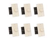 Theater Solutions TSVCD A Indoor Speaker Volume Controls Almond Dial Audio Switches 6 Piece Pack