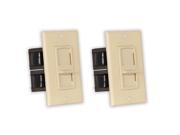 Theater Solutions TSVCS I Indoor Speaker Volume Controls Ivory Slide Audio Switches 2 Piece Pack