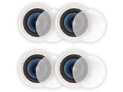 Blue Octave LC82 In Ceiling 8 Speakers Home Theater Surround Sound 2 Way Speaker 2 Pair Pack