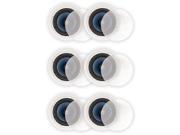 Blue Octave LC82 In Ceiling 8 Speakers Home Theater Surround Sound 2 Way Speaker 3 Pair Pack