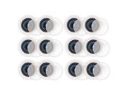 Blue Octave LC82 In Ceiling 8 Speakers Home Theater Surround Sound 2 Way Speaker 6 Pair Pack